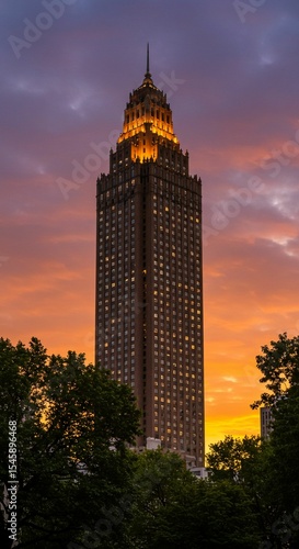 Wallpaper Mural Tall building sunset cityscape Torontodigital.ca