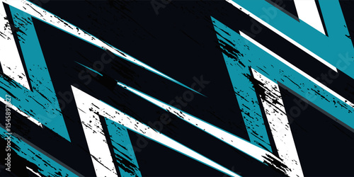 Abstract grey blue sports racing concept. Grunge banner background illustration