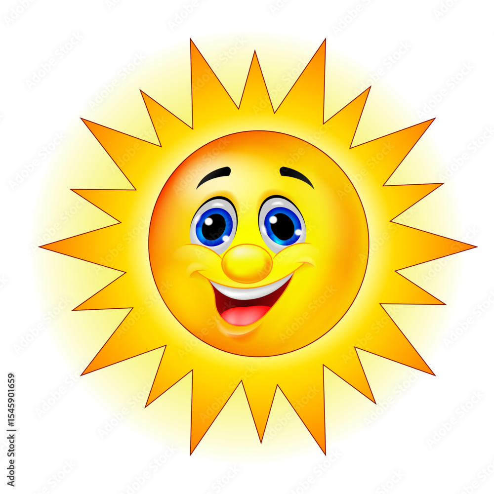 happy sun cartoon character happy sun cartoon character
