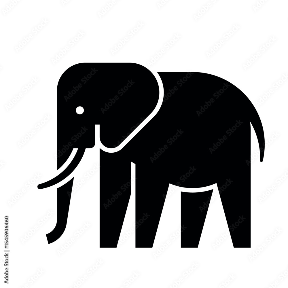 Obraz premium Elephant Logo. Icon design. Template elements 