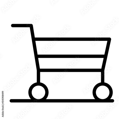 Market Penetration Map Vector Line Icon Design