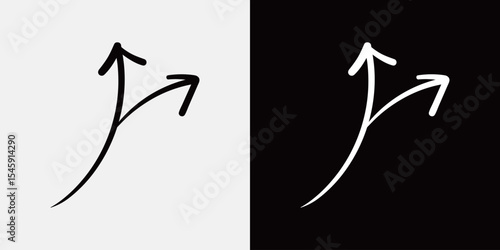 手書きの矢印アイコン	