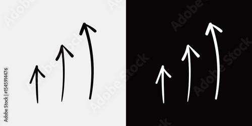 手書きの矢印アイコン	