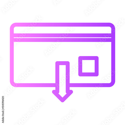 withdraw gradient icon