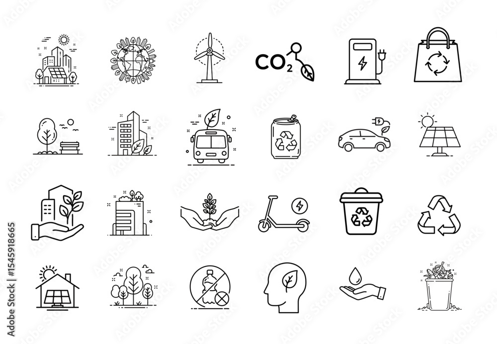Clean Energy and Green City Icon Set: Sustainable Living, Environmental Conservation, and Eco-Friendly Urban Design for Modern and Future Cities, promoting a Healthy and Balanced Lifestyle. Clean Energy and Green City Icon Set: Sustainable Living, Environmental Conservation, and Eco-Friendly Urban Design for Modern and Future Cities, promoting a Healthy and Balanced Lifestyle.