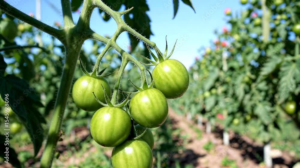 there are many green tomatoes growing on the vine in the garden there are many green tomatoes growing on the vine in the garden