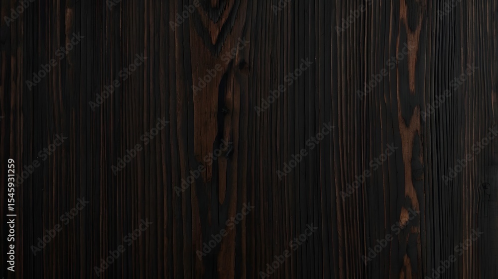 Obraz premium Background Abstract Rich Black Ebony Wood Texture - Closeup Detail
