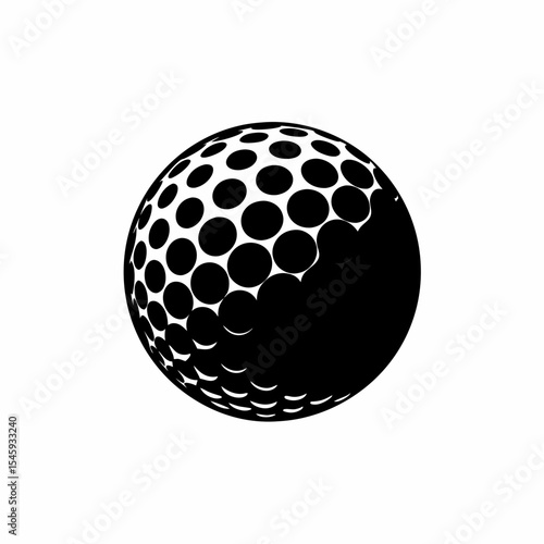 golf ball isolated on white