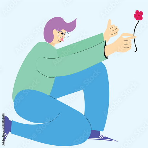proposing to someone you love vector design clean and unique latest illustration 