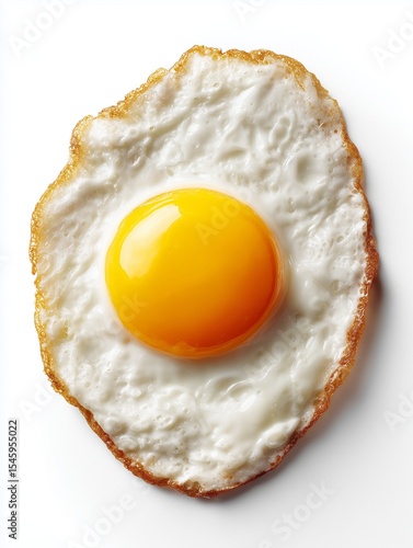 fried egg on a white background