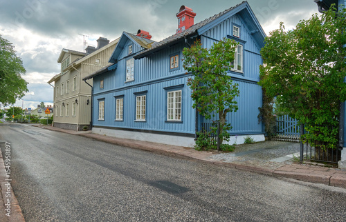 Impressions from the wooden town of Hjo, located at Sweden's second largest lake, the Vaettern, in the province of Skaraborg