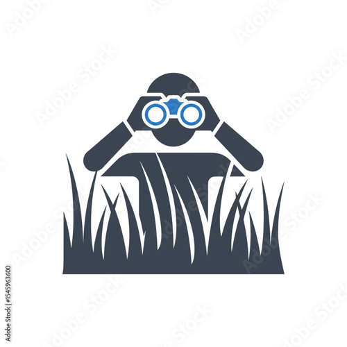 Person with Binoculars Icon