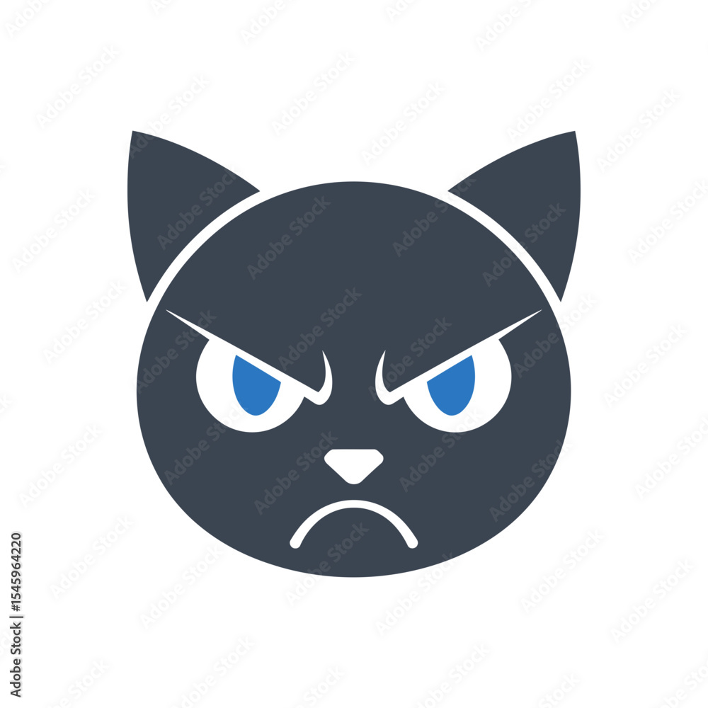 Fototapeta premium Angry Cat Icon