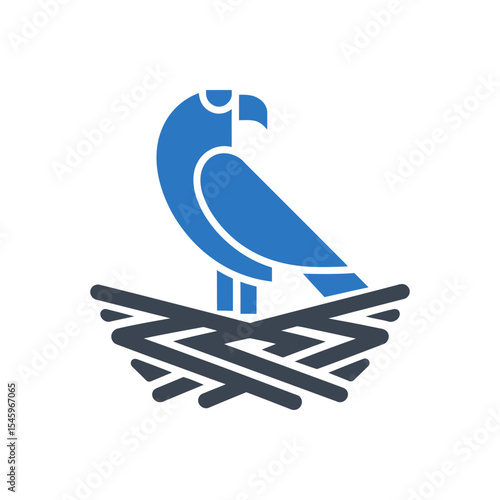 Bird on Nest Icon
