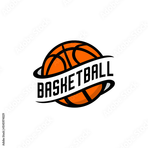 Ball of basketball sport team