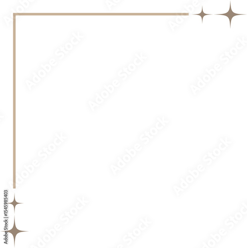 Clean upper corner design with fine line edge