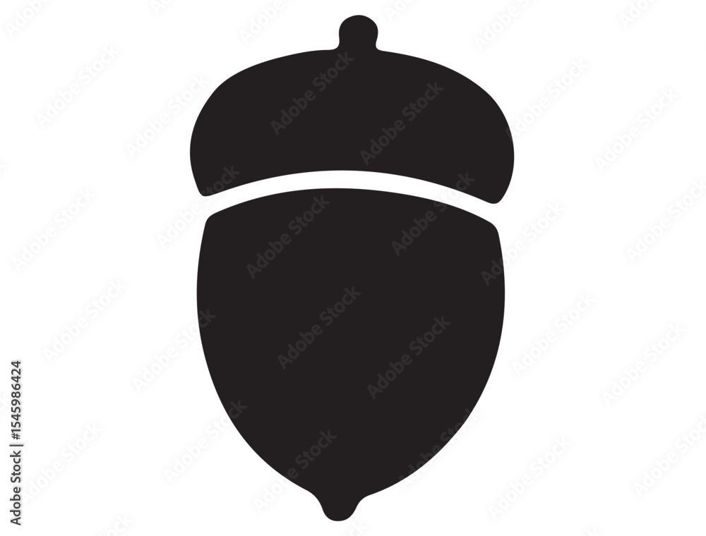 Fototapeta premium ACORN SILHOUETTE