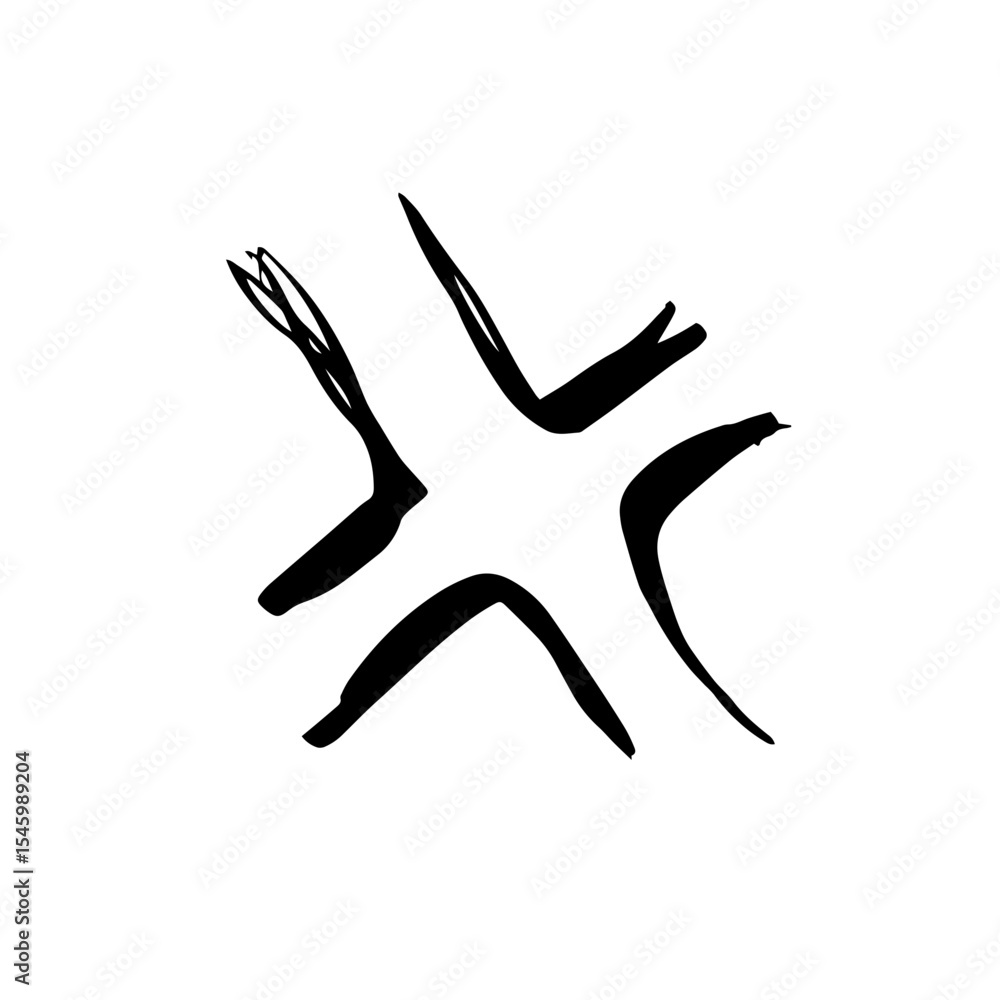 Obraz premium Comic Sign Doodle Sketch Scribble Element for Scrapbook, Journal, and Handdrawn Decoration