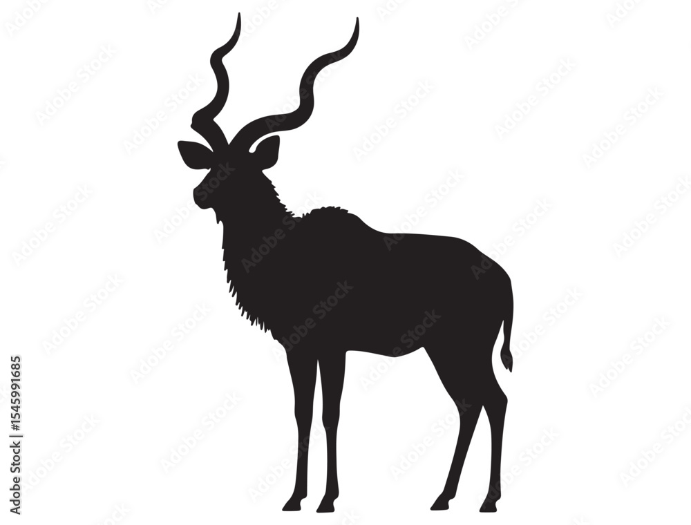 Fototapeta premium AFRICAN KUDU SILHOUETTE