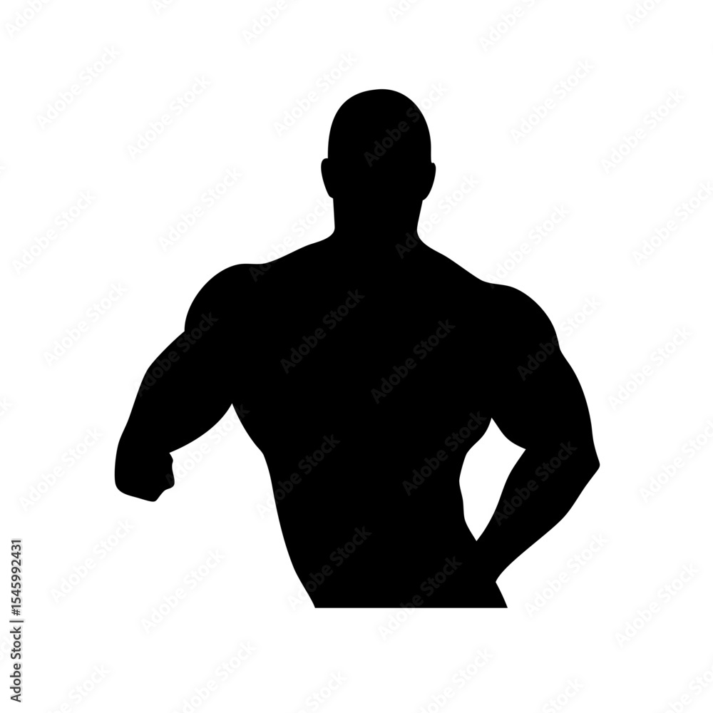 Fototapeta premium Bodybuilder: The Art of Strength and Dedication