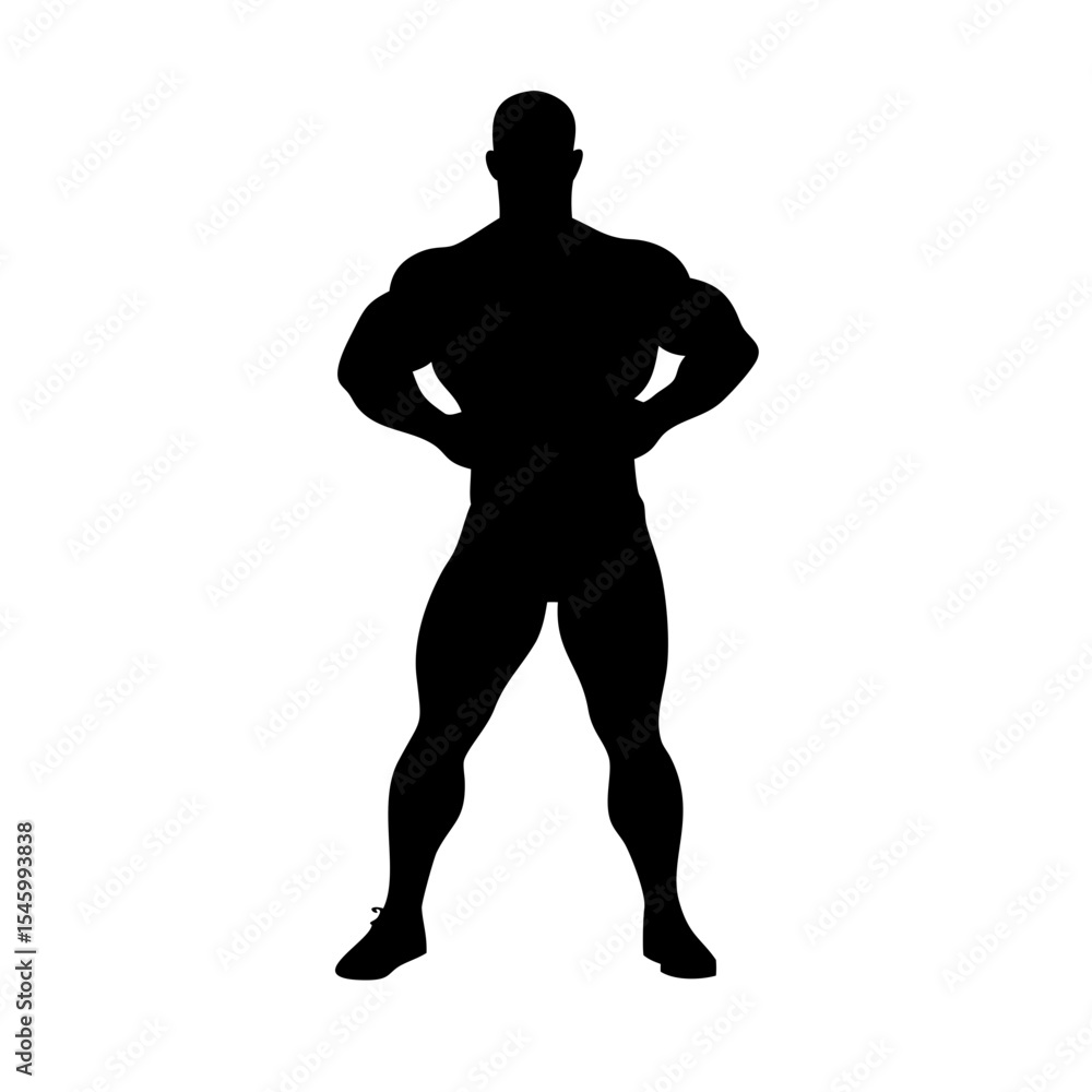 Fototapeta premium Bodybuilder: The Art of Strength and Dedication