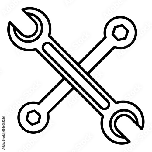 32x32 pixel combination wrench icon open and closed position repair tool graphic