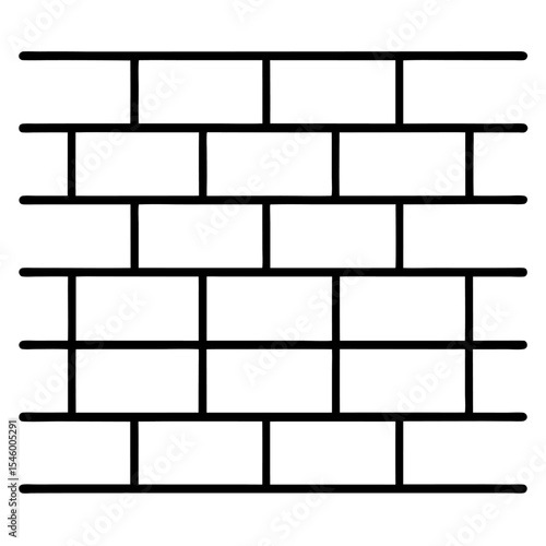 Seamless horizontal brick wall pattern three rows of realistic brick texture for backgrounds and designs