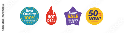Premium Quality Sale Badges Hot Deal, 50% Now, Best Quality Guaranteed