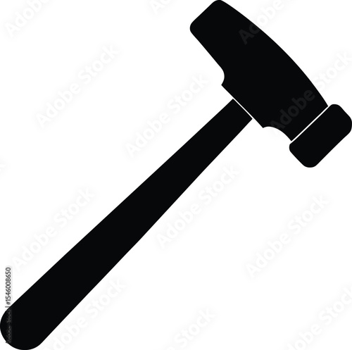 Reflex hammer vector silhouette
