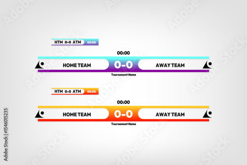 vector banner template tv program sports broadcast game