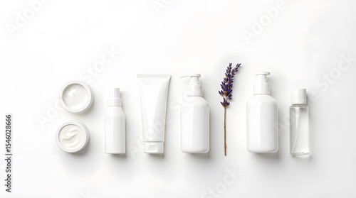 Wallpaper Mural Plastic blank cosmetic bottles and containers for cream, lotion, shampoo, and body care products Torontodigital.ca