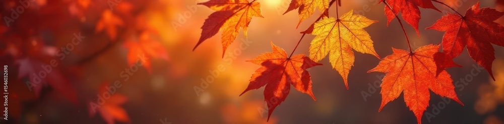 Vibrant maple leaves in crimson, gold, and russet hues , fall, brown Vibrant maple leaves in crimson, gold, and russet hues , fall, brown
