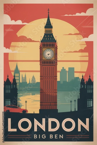 Travel Poster of Big Ben, London, United Kingdom