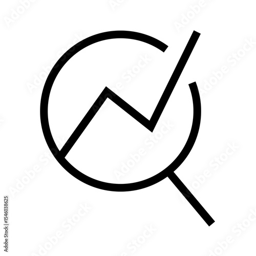 analyse icon on white background
