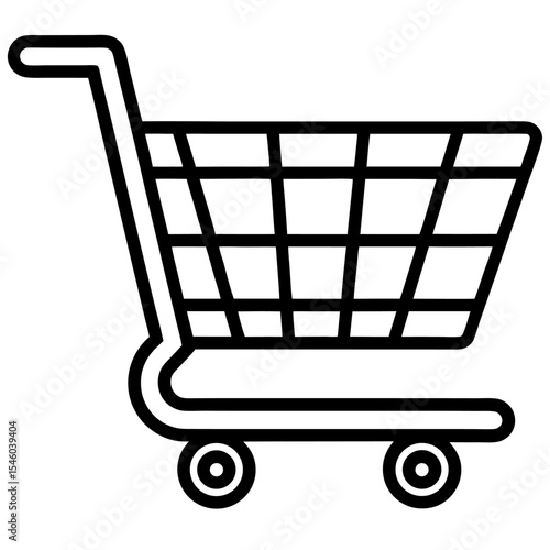 Shopping cart icon e commerce online retail purchase