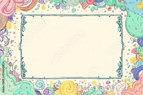 fantasy pastel invitation template