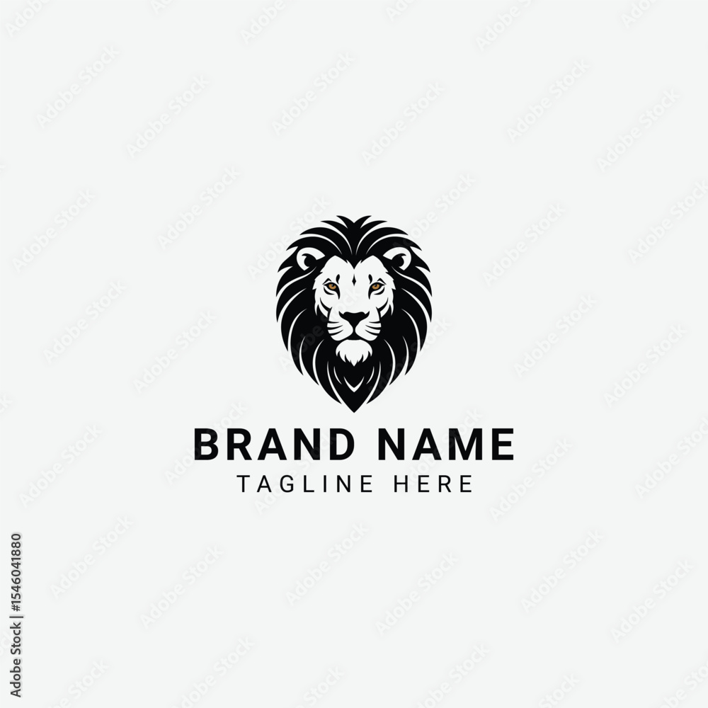 Stylized black lion head graphic with bold lines and heart-shaped halo. Symbolic, minimalist design that conveys power, royalty, and strength in frontal symmetry. Stylized black lion head graphic with bold lines and heart-shaped halo. Symbolic, minimalist design that conveys power, royalty, and strength in frontal symmetry.