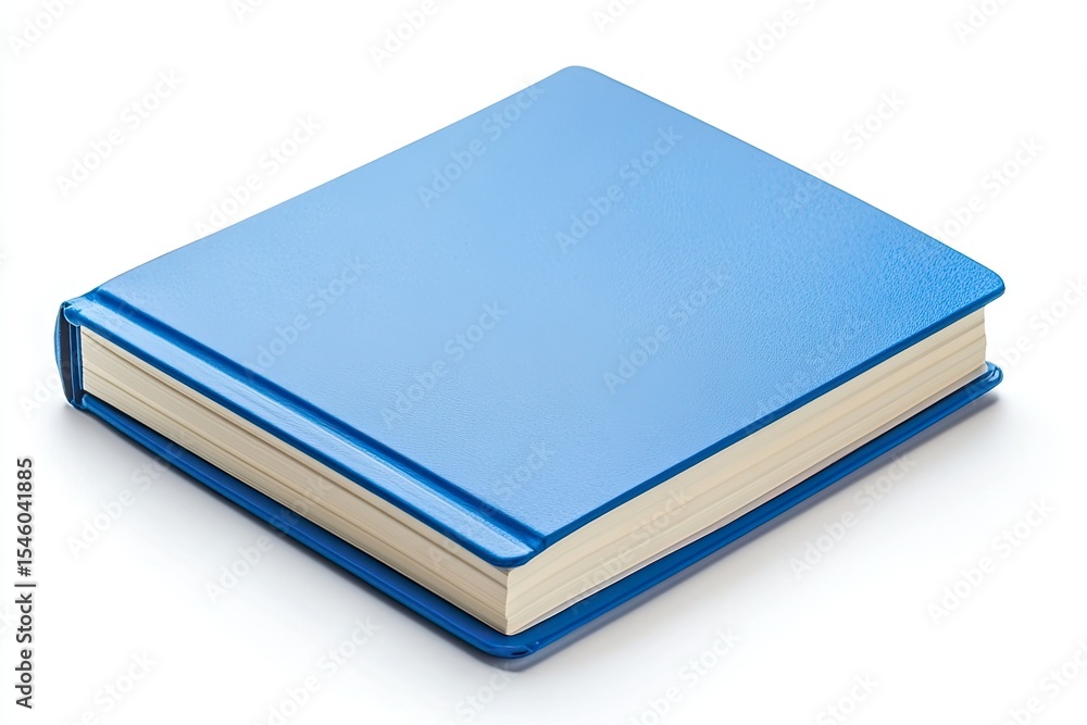 Flawless Picture of Blue Notebook Isolated on the White Background Flawless Picture of Blue Notebook Isolated on the White Background