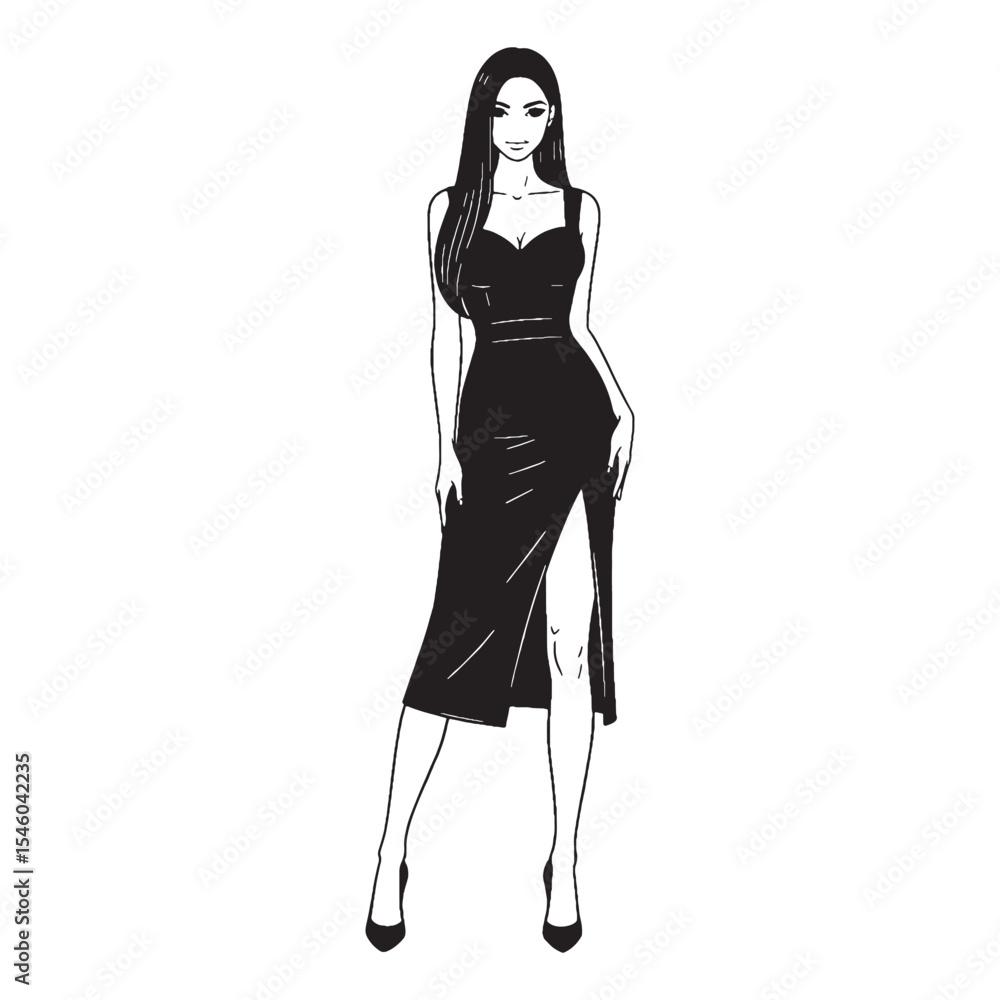 Prominent tall woman easily seen and standing out from others - tall woman silhouette - tall woman Vector - Silhouette of tall woman
Prominent tall woman easily seen and standing out from others - tall woman silhouette - tall woman Vector - Silhouette of tall woman