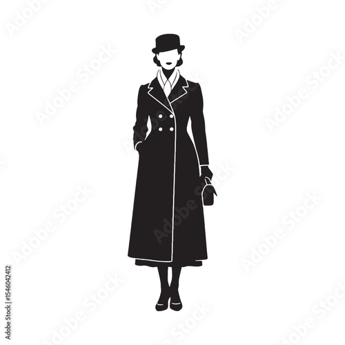 Impressive tall woman leaving a memorable and remarkable visual impact - tall woman silhouette - tall woman Vector - Silhouette of tall woman
