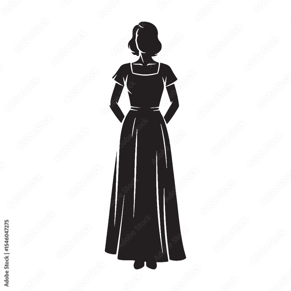 Resolute woman standing with firm determination and a strong will - woman standing silhouette - woman standing Vector - Silhouette of woman standing
Resolute woman standing with firm determination and a strong will - woman standing silhouette - woman standing Vector - Silhouette of woman standing