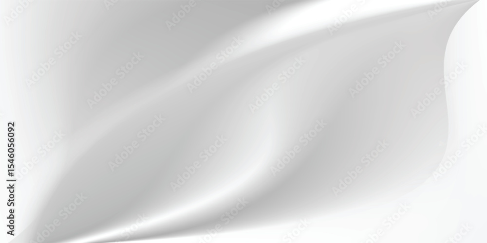 Obraz premium White gray satin texture that is white silver fabric silk panorama background with beautiful soft blur pattern natural.