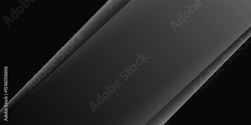 Black abstract background. Elegant dark diagonal shape elements.