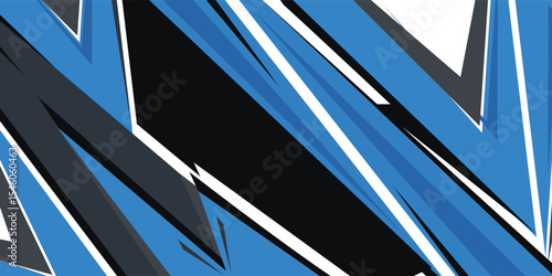 Car decal wrap design. Geometric grey blue pattern vector illustrationCar decal wrap design. Geometric grey blue pattern vector illustration