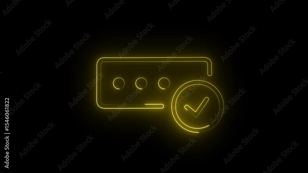 Minimal Dot Loading Bar with Check Mark Icon Animation Representing ...