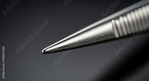 Wallpaper Mural Extreme Close-up of a Precision Stainless Steel Tweezers Tip Torontodigital.ca