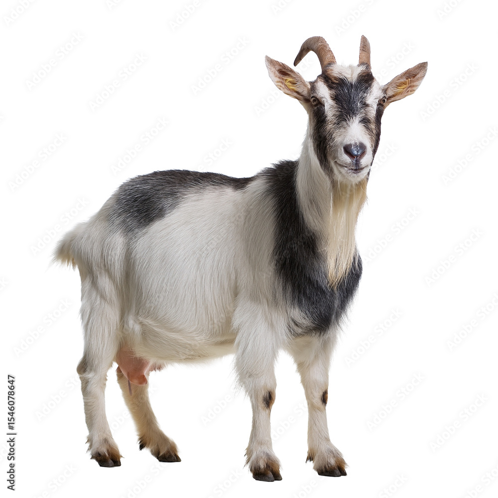Image of One Goat Isolated White Background Image of One Goat Isolated White Background