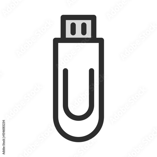 USB, flash drive, data, storage, portable, digital, memory, transfer, pen drive, thumb drive icons. Storage & Memory Vector Icon Set - Editable