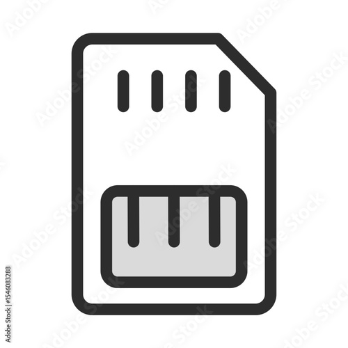 Mobile Technology Vector Icon Set - Editable Line Weight - SIM card, network, connectivity, data, phone, communication, cellular, telecommunication, internet, mobile icons