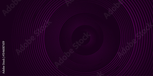 Abstract background design with circular pattern shape | Creative modern banner background-Elegant template for decoration, flyer, futuristic, web, business, technology, education with violet color 
